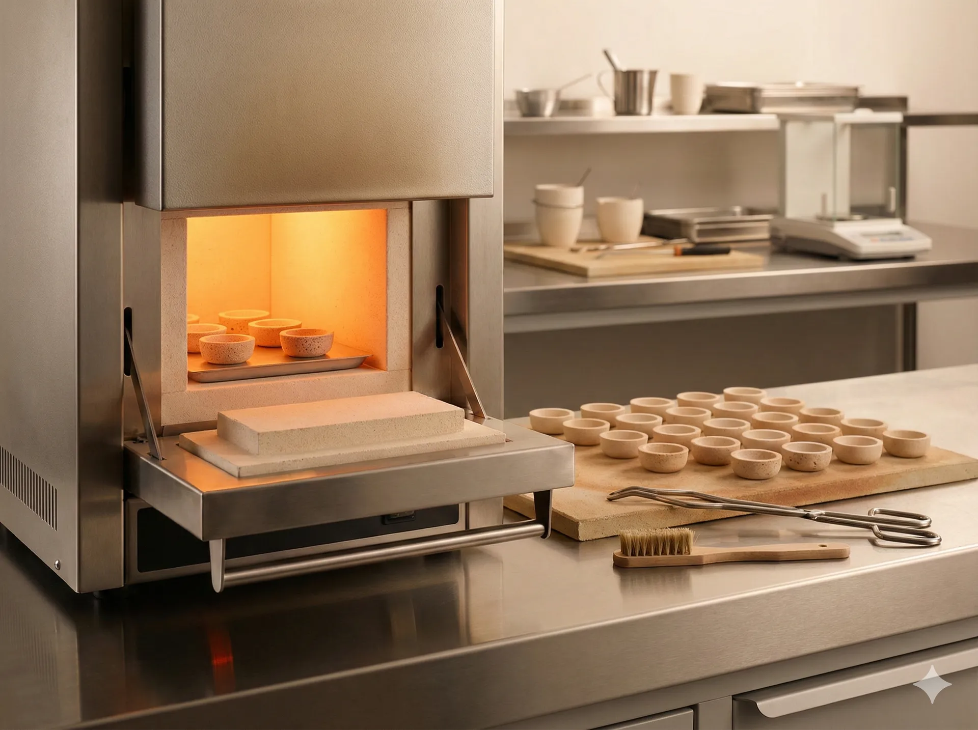 Fire assay cupellation furnace used for referee-grade precious metal purity testing